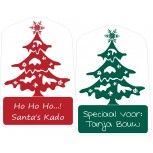 Kerstboom Labels 9 stuks