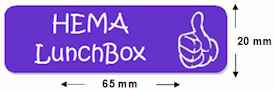 Hema Lunchbox groot label LABEL&CO